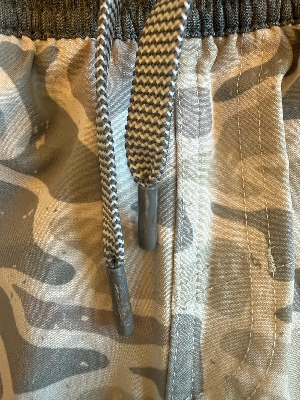 Burlebo gray camo boys swim trunks